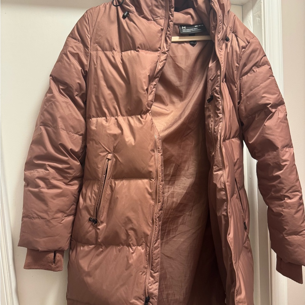Women's Medium Under Armour Long Puffer Jacket
